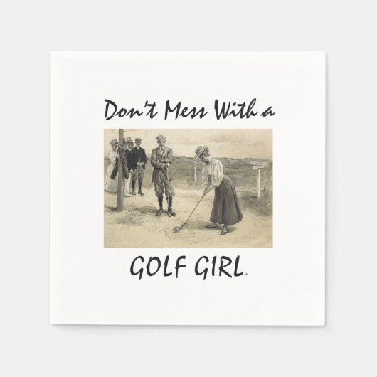 トップゴルフガールナプキンス スタンダードカクテルナプキン (正面)