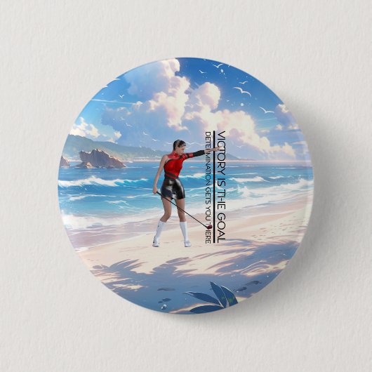 トップゴルフビクトリーゴールボタン 缶バッジ (正面)