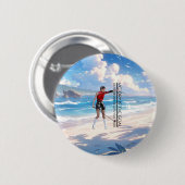 トップゴルフビクトリーゴールボタン 缶バッジ (正面&裏面)