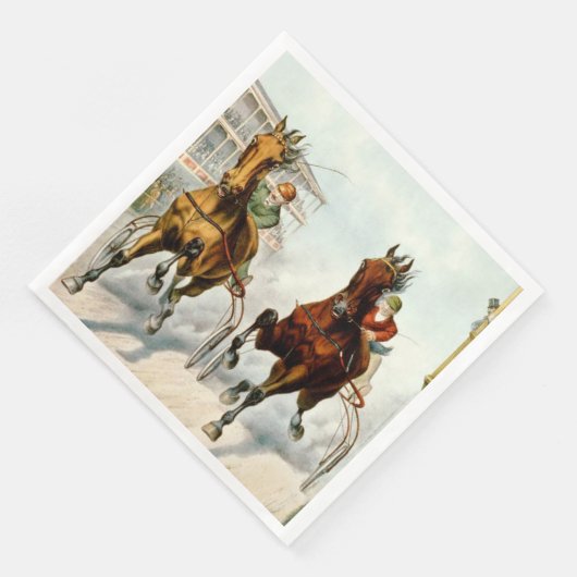 トップサイクリングオールドスクール紙ディナーナプキンズ (コーナー)