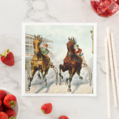 トップサイクリングオールドスクール紙ディナーナプキンズ (インサイチュ)