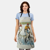 トップサイクリングオールドスクール エプロン (着用した状態)