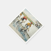 トップサイクリングオールドスクール スタンダードカクテルナプキン (角)