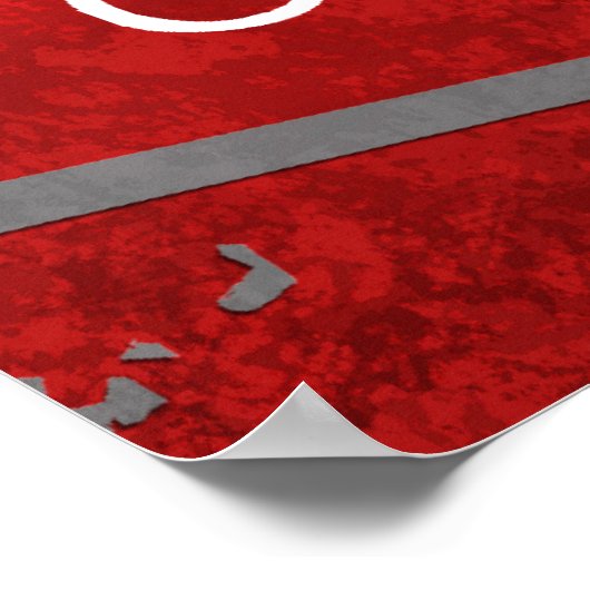 トップサッカーの勝利のスローガン ポスター (角)