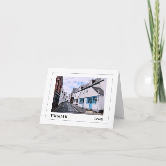 トップシャム（デヴォン郡）、イングランド カード (正面)