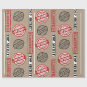 トップシークレットの分類ギフトラップ ラッピングペーパー (フラット)