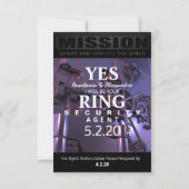 トップシークレットの応答カード サンキューカード (裏面)