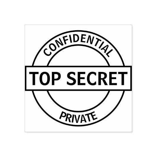 トップシークレットカスタム ラバースタンプ (インプリント)