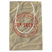 トップシークレットシワ紙ノベルティ抱き枕 ミディアムペーパーバッグ (正面)
