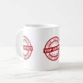 トップシークレットシール コーヒーマグカップ (正面左)