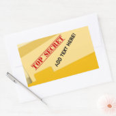 トップシークレットシール 長方形シール (封筒)