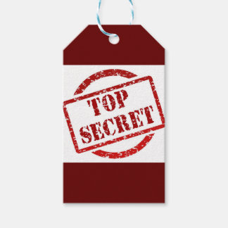 トップシークレットスタンプカスタムギフトラベル ギフトタグ