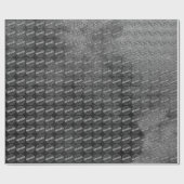 トップシークレットスタンプブラックシルバーグンギー ラッピングペーパー (フラット)