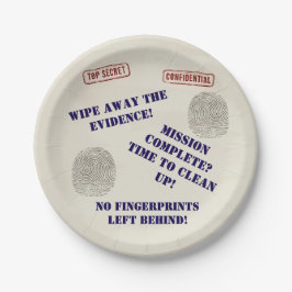 トップシークレットスパイ任務キッズパーティー ペーパープレート