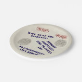 トップシークレットスパイ任務キッズパーティー ペーパープレート (アングル)