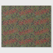 トップシークレットソルジャーGIカモフラージュお祝いパーティー ラッピングペーパー (フラット)