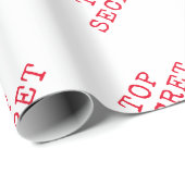 トップシークレットタイプライタータイポグラフィ ラッピングペーパー (ロールコーナー)