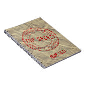 トップシークレットノベルティオンクラフト紙 ノートブック (右側)