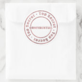 トップシークレット機密バラ金ゴールドモダングラム ラウンドシール (バッグ)