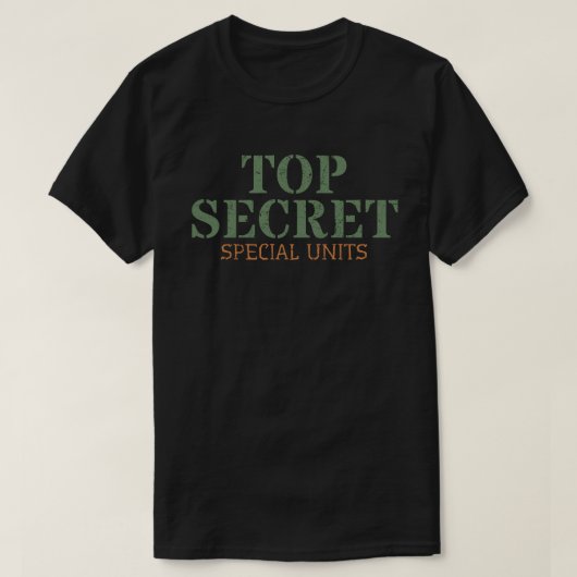 トップシークレット特殊部隊 Tシャツ (デザイン正面)