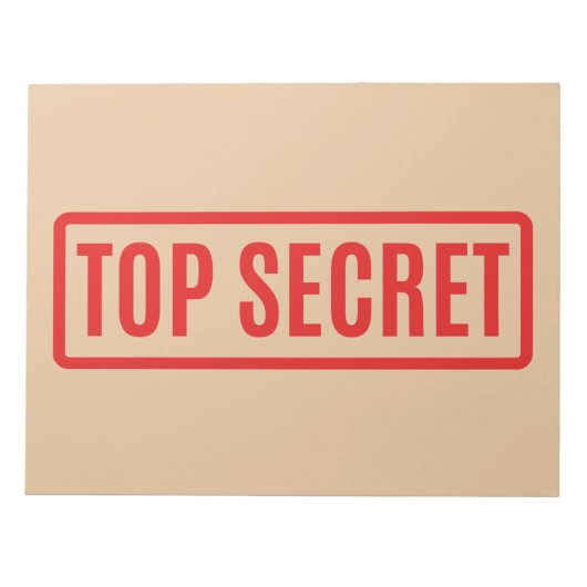トップシークレット ノートパッド (正面)