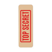 トップシークレット ラベル (正面)