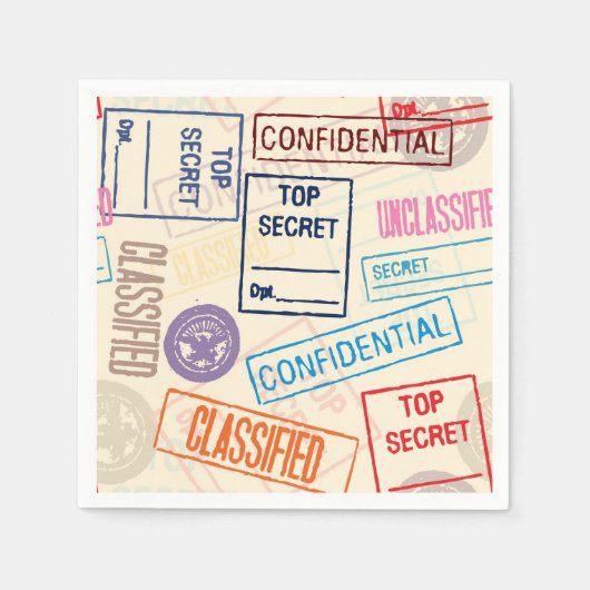 トップシークレット – 行遠くにけ！ スタンダードカクテルナプキン (正面)