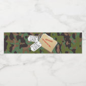 トップシークレットGIソルジャーカモフラージュパーティー ペットボトルラベル (シングルラベル)