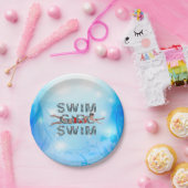 トップスイムガールスイム ペーパープレート (パーティー)