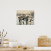 トップスケートで滑るオールドスクール ポスター (キッチン)