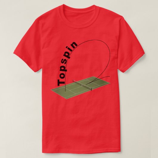 トップスピンテニスコート Tシャツ (デザイン正面)