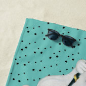 トップスファンシーの3つの幽霊ハットカネズブラックスターズ ビーチタオル (インサイチュ)