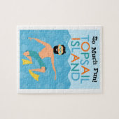 トップセイルアイランドおもしろいヒップスター旅行 ジグソーパズル (横)