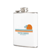 トップセイルビーチノースカロライナ州サンパームツリーズ フラスク (左)