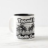 トップセイルビーチノースカロライナ ツートーンマグカップ (正面左)