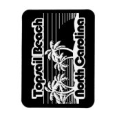 トップセイルビーチノースカロライナ マグネット (縦)