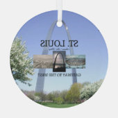 トップセントルイスゲートウェイガラスオーナメント ガラスオーナメント (裏面)