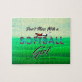 トップソフトボールガールジグソーパズル ジグソーパズル (横)