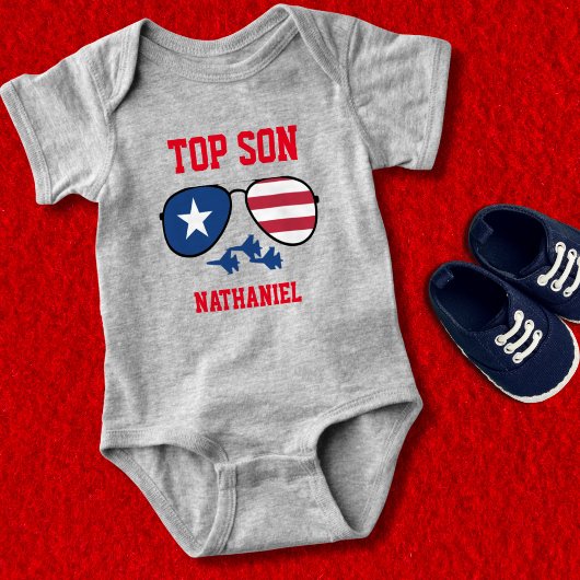 トップソン米空軍戦闘機 ベビーボディスーツ