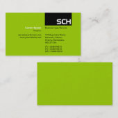 トップタグ-黒、火星の緑 名刺 (正面/裏面)