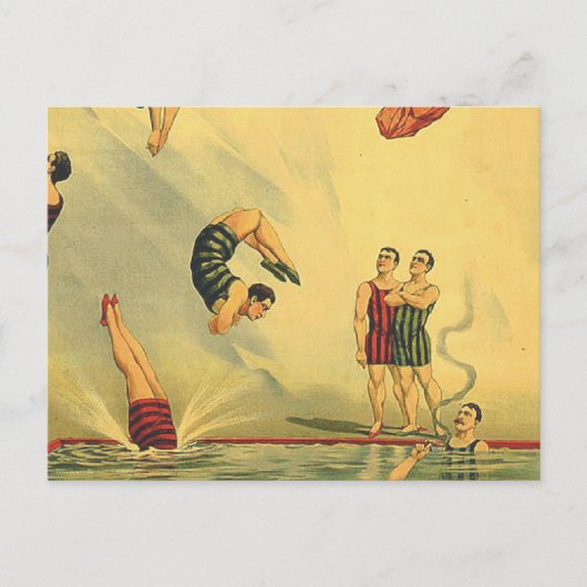 トップダイビングオールドスクール ポストカード (正面)