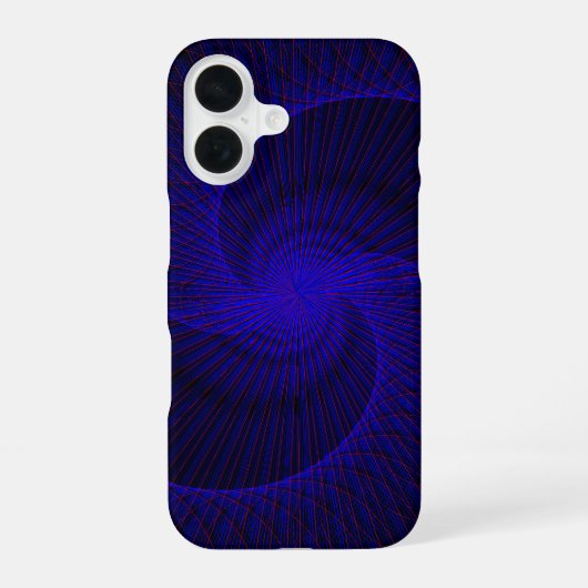 トップダウン二重漏斗幾何学柄iPhone 16ケース iPhone 16ケース (裏面)