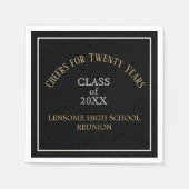 トップチョイス！20年の懇親会ナプキンス スタンダードカクテルナプキン (正面)