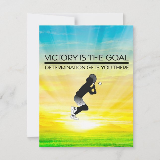 トップテニスの勝利のスローガン (正面)