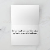 トップドッグ希望"あなた"幸せな卒業の息子 カード (内部)