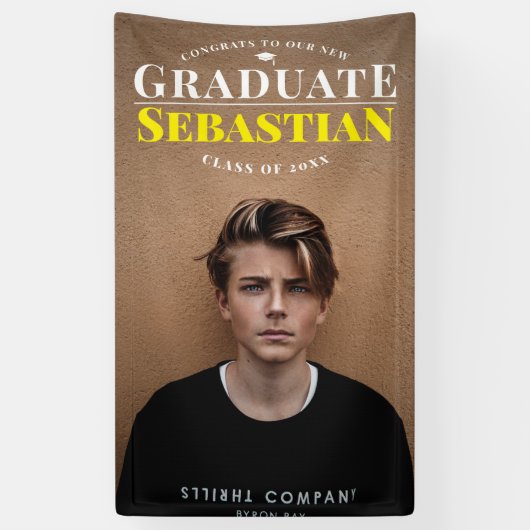 トップノッチ卒業バナー 横断幕 (縦)