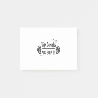 トップノットとスクワット ポストイット