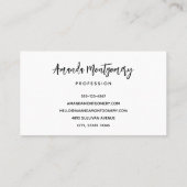 トップハックールトハロウィーンのスケルトン 名刺 (裏面)