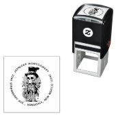 トップハックールトハロウィーンアドレスのスケルトン セルフインキングスタンプ (インサイチュ)