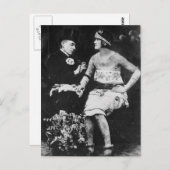 トップハットとタトゥー ポストカード (正面/裏面)